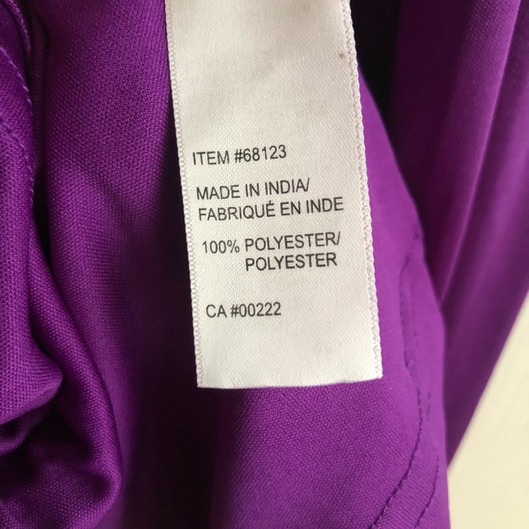 Purple Formal Knee Length Dress - Picture 8 of 10